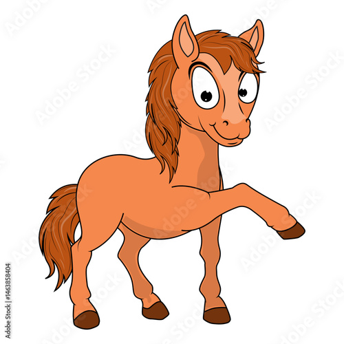 Cute Pony Animal Cartoon