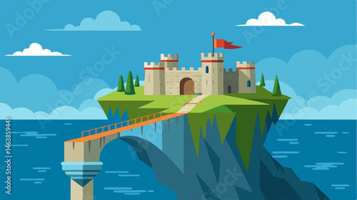 Situated on a remote island and accessible via a long winding bridge this fortress is the ultimate stronghold.