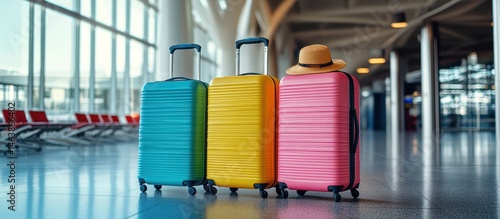 Suitcase Collection Airport Travel