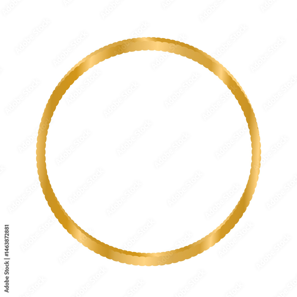 Golden circle frame. Luxurious gold ring. Golden circle frame. Luxurious gold ring.
