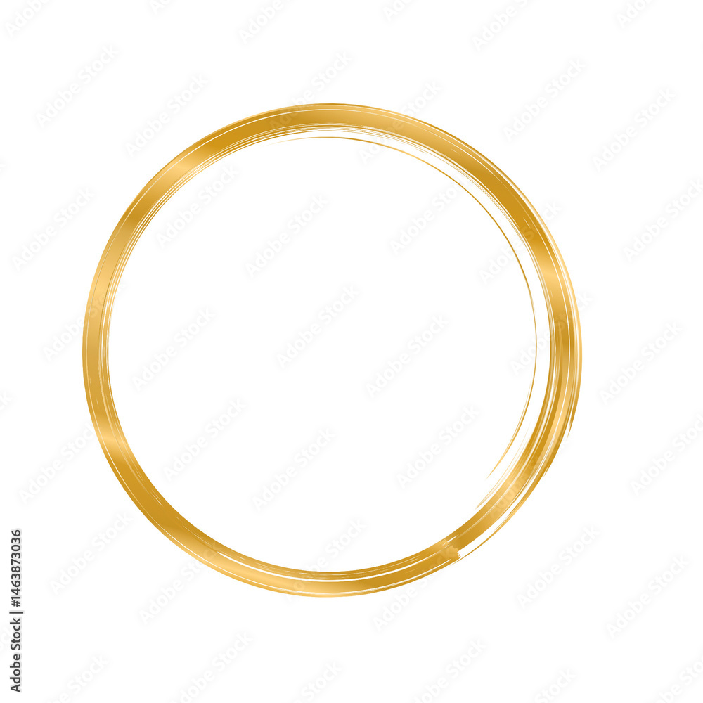 Golden circle frame. Luxurious gold ring. Golden circle frame. Luxurious gold ring.
