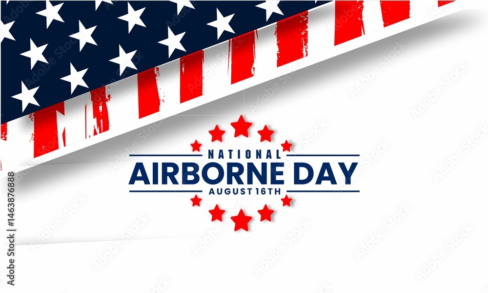 national airborne day, vektor background banner national airborne day, vektor background banner