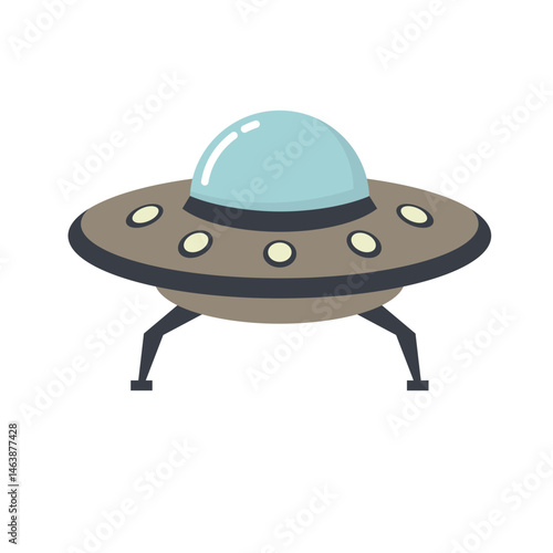 Illustration of a Flying Saucer Spacership