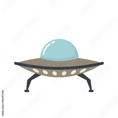 Illustration of a Flying Saucer Spacership