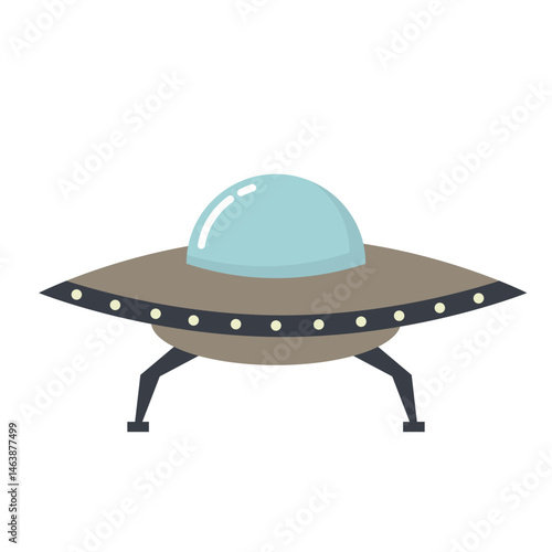 Illustration of a Flying Saucer Spacership