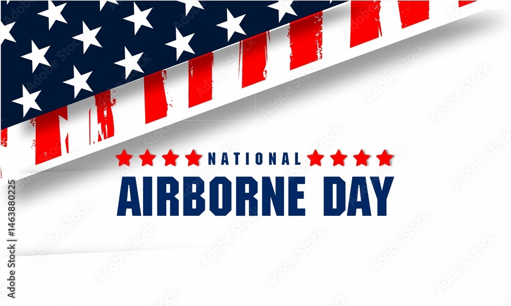 national airborne day, vektor background banner national airborne day, vektor background banner