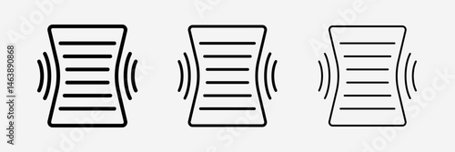 File compressor icon on White background with bold, light and thin stroke.