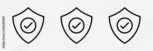 Strengthens immune system icon on White background with bold, light and thin stroke.