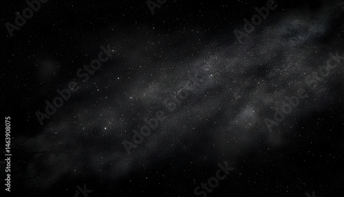 Ethereal cosmic dust and distant stars create a mesmerizing mono