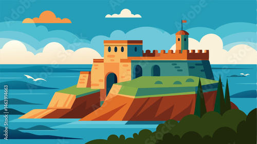 With a commanding position above the ocean this historic fortress offers panoramic views and a glimpse into the storied past of those who built and defended it.