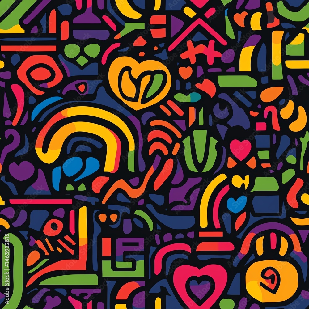 Vibrant abstract design with colorful patterns. Vibrant abstract design with colorful patterns.