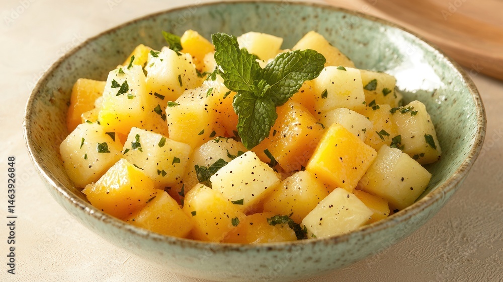 Refreshing Summer Melon Salad with Herbs Refreshing Summer Melon Salad with Herbs