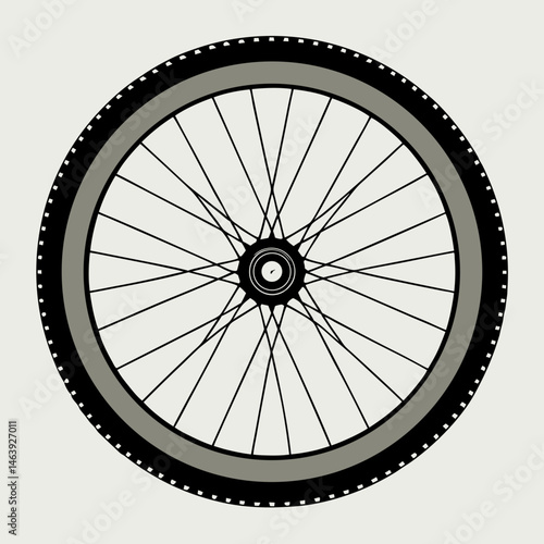 bicycle wheel vector illustration