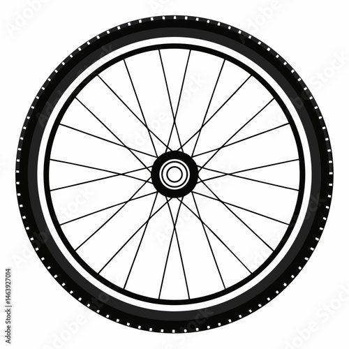 old bicycle wheel