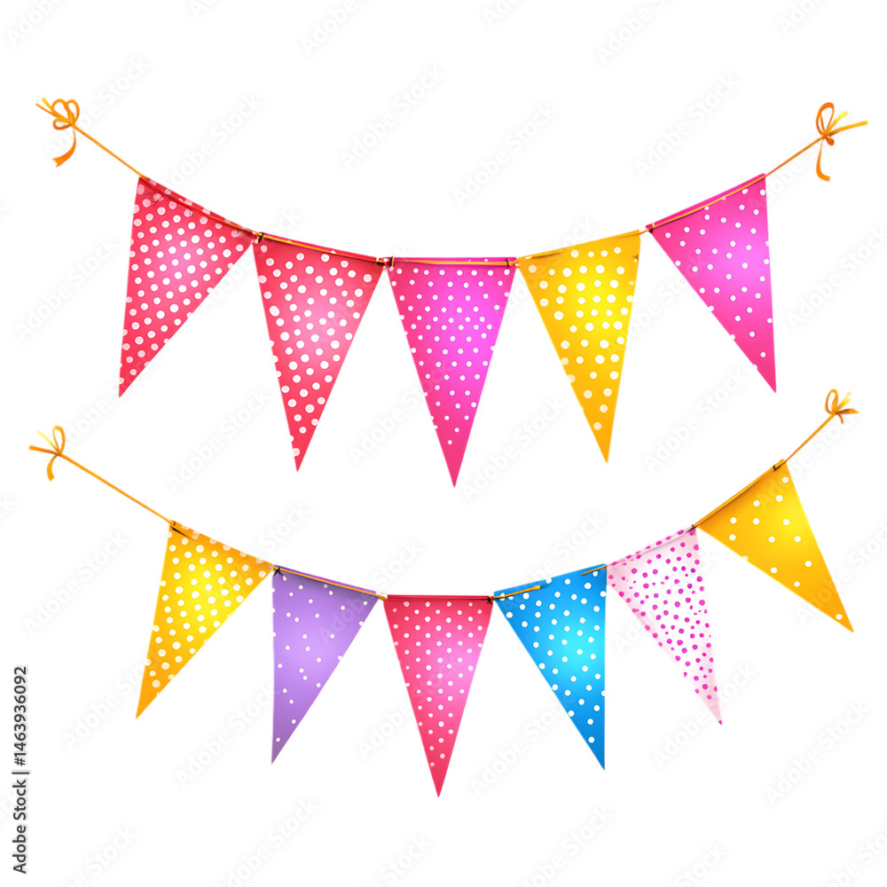 Obraz premium Bunting flags banner birthday