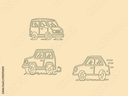 set of transport icons. Set of vintage cars. Vector set of tranport icon.set of cars. Vector illustration of a car.truck icon vector illustration. Vector illustration of delyvery truck. Cartoon car.