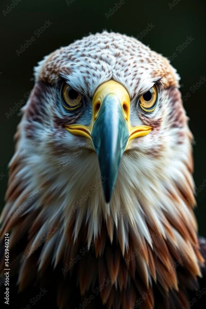 Obraz premium Close-up of a Majestic Eagle Looking Directly at the Viewer