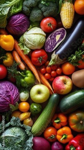 Wallpaper Mural Colorful array of fresh produce (2) Torontodigital.ca