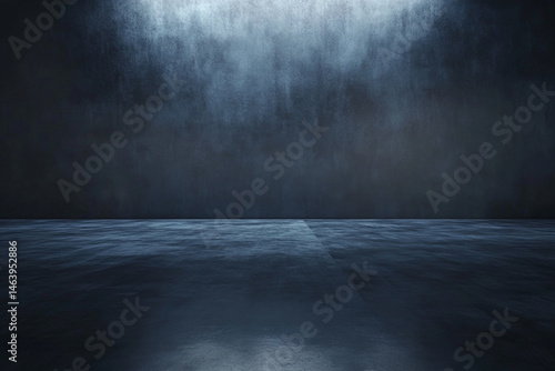 Dark moody studio background textured wall floor