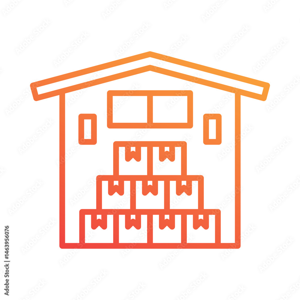 Fototapeta premium Warehouse Icon