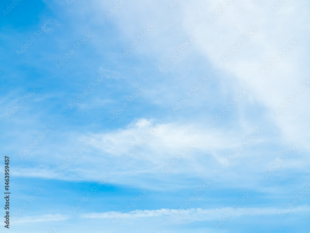 Obraz premium Sky cloud blue nature background paronama web cloudy summer winter season day, light beauty horizon spring brigth gradient calm abstract backdrop air nature view wallpaper landscape environment.