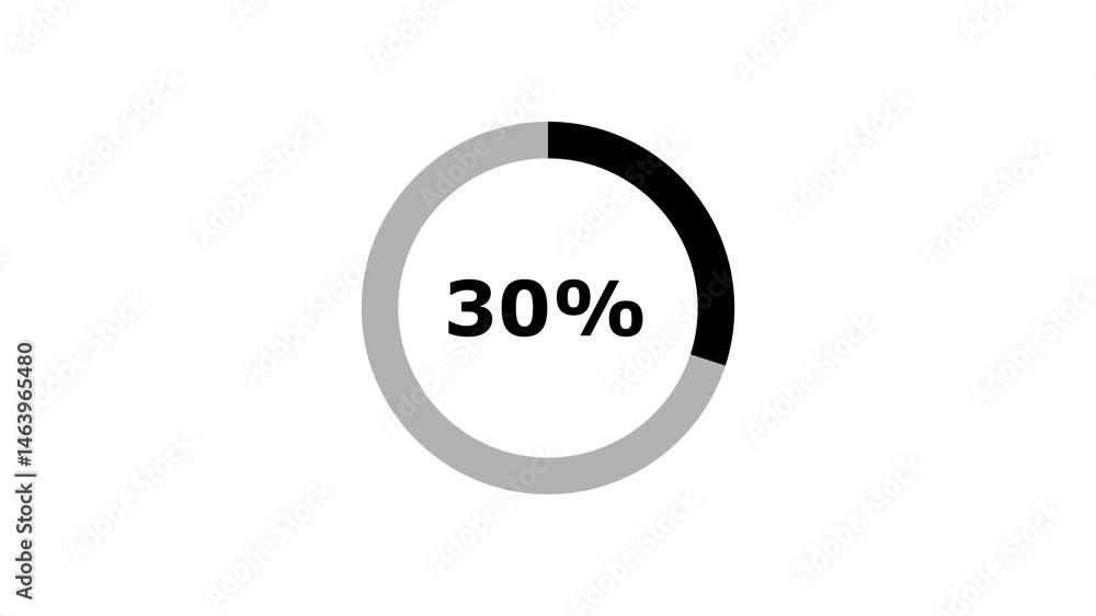 Pie chart animated video with 30 percent element white background . Statistics Business and finance theme Visual Data Representation for Finance, Sales, Statistics, Diagram. Motion Graphics Animated Pie chart animated video with 30 percent element white background . Statistics Business and finance theme Visual Data Representation for Finance, Sales, Statistics, Diagram. Motion Graphics Animated