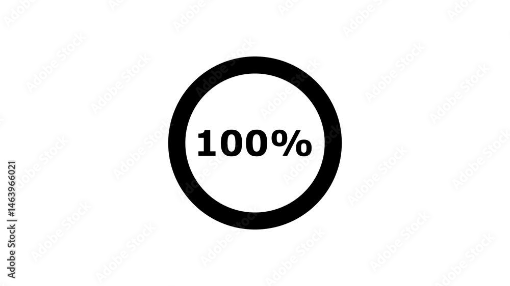 Pie chart animated video with 100 percent element white background . Statistics Business and finance theme Visual Data Representation for Finance, Sales, Statistics, Diagram. Motion Graphics Animated Pie chart animated video with 100 percent element white background . Statistics Business and finance theme Visual Data Representation for Finance, Sales, Statistics, Diagram. Motion Graphics Animated