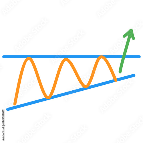 chart Pattern Cheat Vector Illustration
