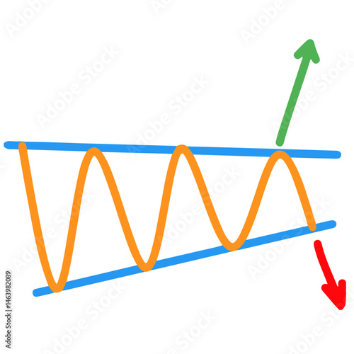 chart Pattern Cheat Vector Illustration