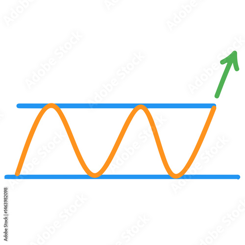 chart Pattern Cheat Vector Illustration