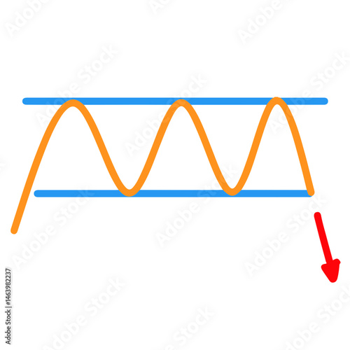 chart Pattern Cheat Vector Illustration