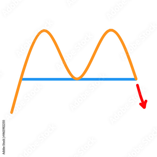 chart Pattern Cheat Vector Illustration