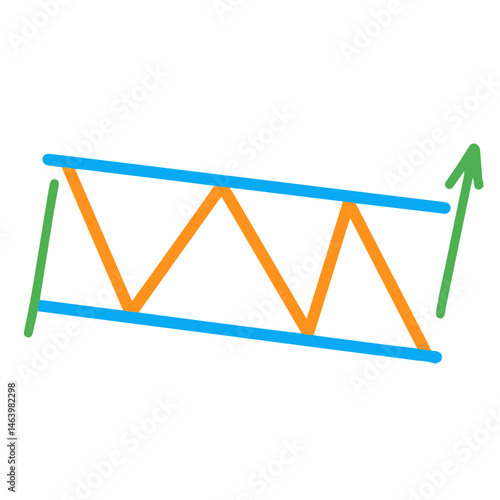 chart Pattern Cheat Vector Illustration