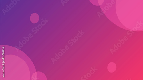 Abstract Pink and Purple Gradient Background with Blurred Circles