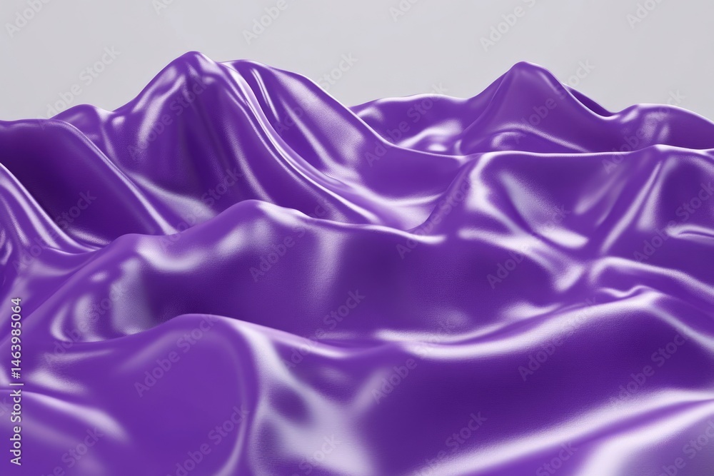 Obraz premium Purple Fabric Texture With Draped Waves