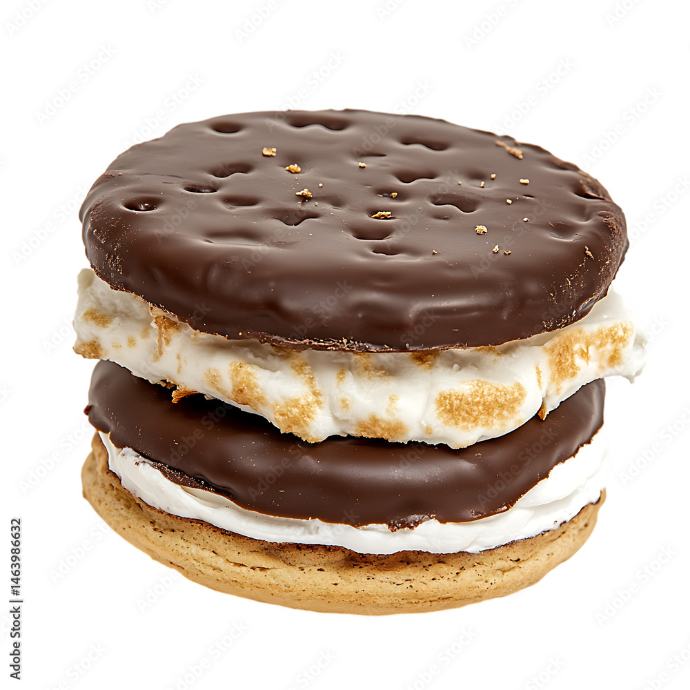Chocolate-covered Smores sandwich Chocolate-covered Smores sandwich