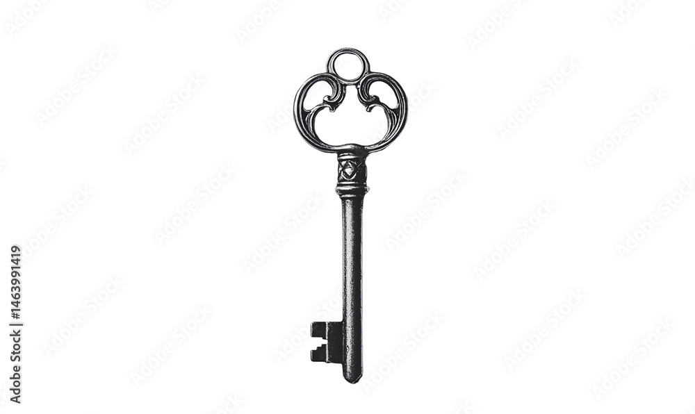 antique style key decorative details, on a transparent backdrop. antique style key decorative details, on a transparent backdrop.