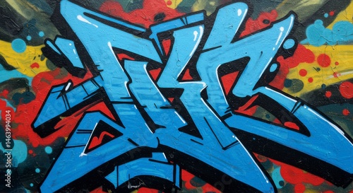 Wallpaper Mural Vibrant street art, stylized graffiti Torontodigital.ca