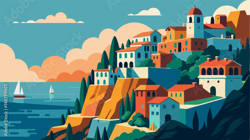 This cliffside town boasts a unique blend of oldworld charm and coastal beauty. The rocky cliffs provide a dramatic backdrop for the colorful buildings making it a feast for the