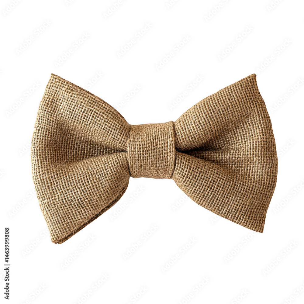 Burlap bow tie isolated on transparent background Burlap bow tie isolated on transparent background