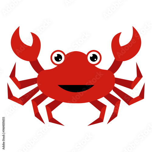 Crab Flat Illustration