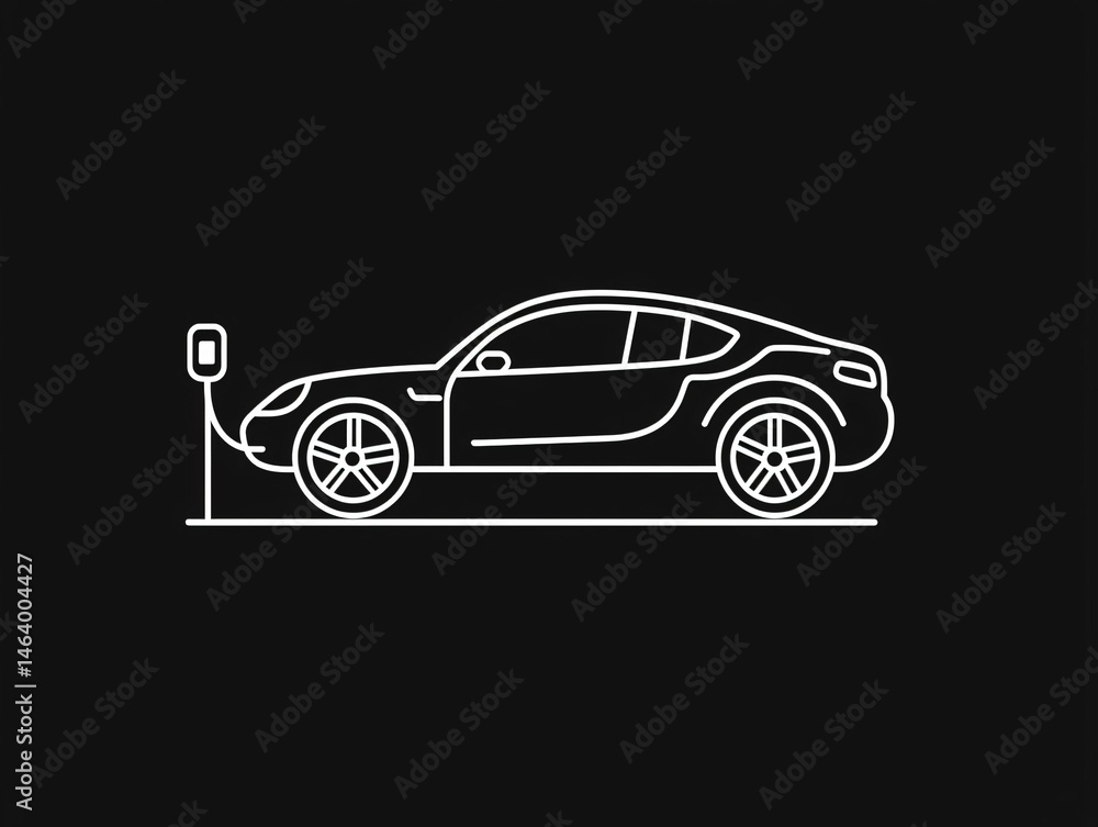 Fototapeta premium EV Charging Icon