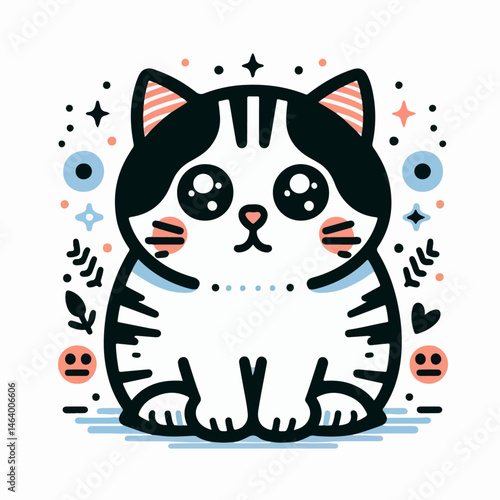 Cute cat illustration
