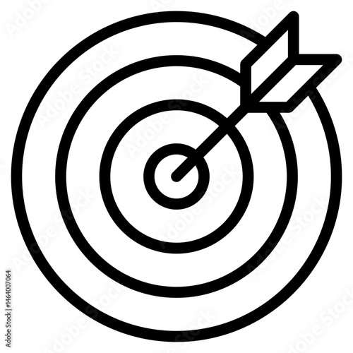 Target, point, goal icon in vector illustration