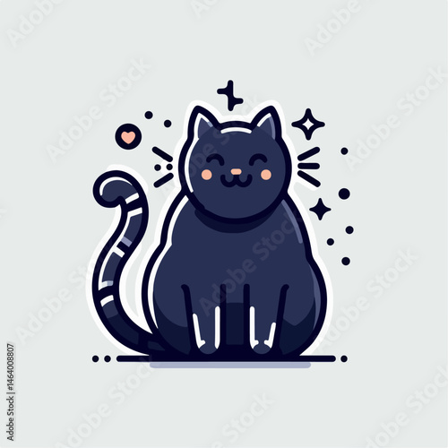 Cute cat illustration
