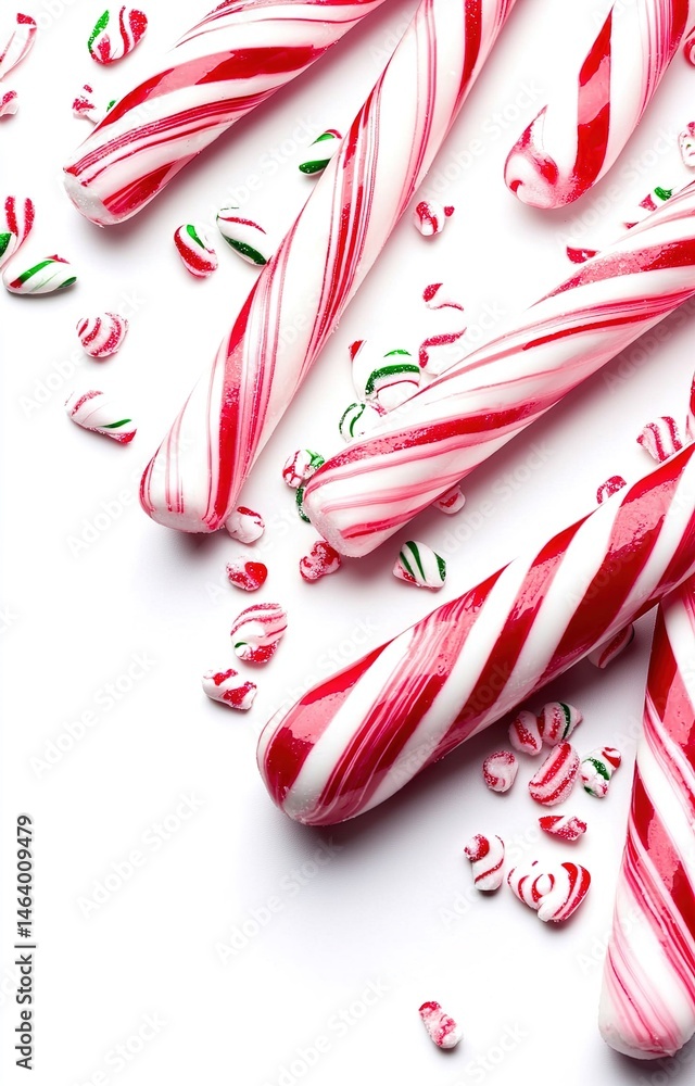 Fototapeta premium candy canes in a glass