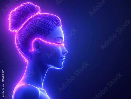 Anatomy of a woman's head