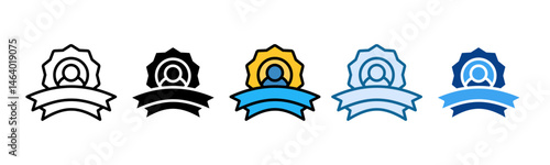 Brand Identity Icon Set Multiple Style Collection
