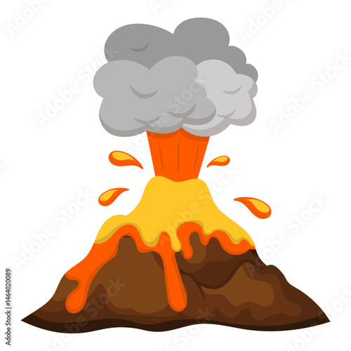 Volcano Illustration