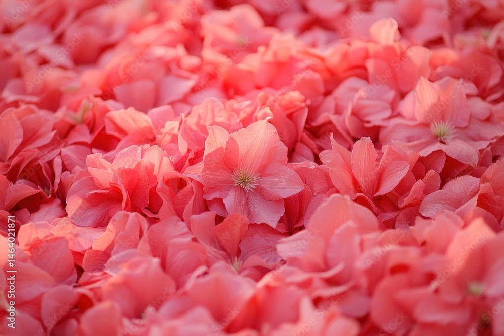 Close-up view of many delicate pink flower petals. Close-up view of many delicate pink flower petals.